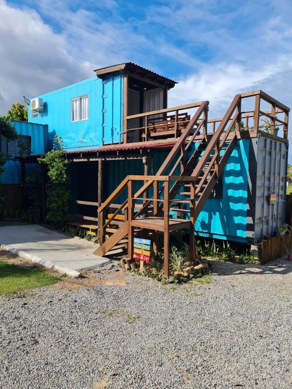 Hindu Box Containers E Cabanas برايا دو روزا المظهر الخارجي الصورة